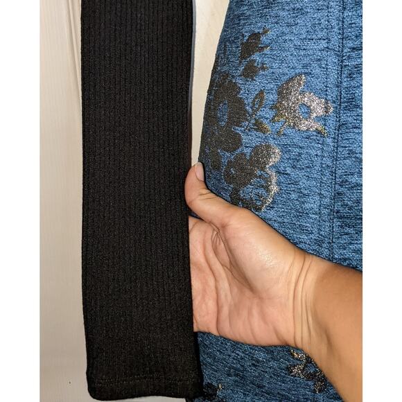 Olivaceous Black Ribbed One Shoulder Turtleneck Bodycon True Romance Dress S - Picture 10 of 16